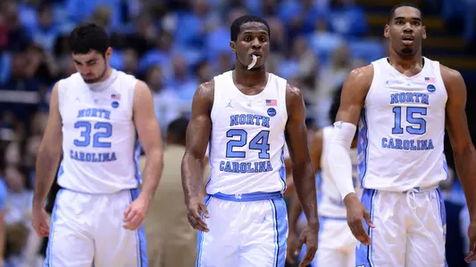 Kenny Williams (24), Luke Maye (32), Garrison Brooks (15)
University of North Carolina Basketball v Saint Francis University
Dean E. Smith Center
Chapel Hill, NC
Monday, November 19, 2018
