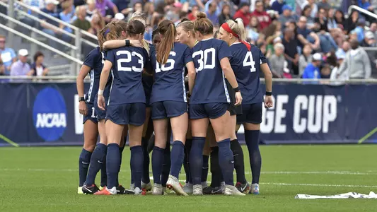 UNC huddles on the field.
University of North Carolina Women's Soccer v Florida State
NCAA Championship
Wake Med Soccer Park
Chapel Hill, NC
Sunday, December 2, 2018