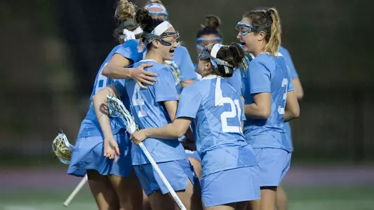 at Vert Track, Soccer & Lacrosse Stadium on February 16, 2018 in High Point, North Carolina.  The Tar Heels defeated the Panthers 14-10.  (Brian Westerholt/Sports On Film)