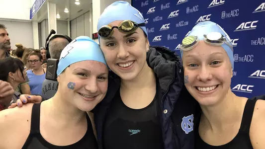 Perrotta, Hauder, Reiter 2018 ACC 100-yard breaststroke