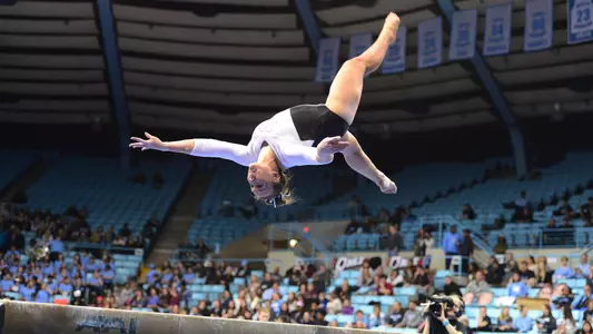 Kaitlynn Hedelund
balance beam
University of North Carolina Gymnastics v Temple
Carmichael Arena
Chapel Hill, NC
Friday, January 19, 2018