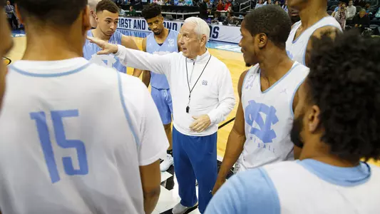 Roy Williams NCAA Tournament practice Charlotte