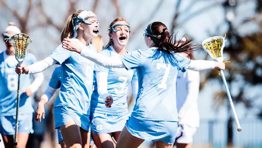 Ela Hazar and the Tar Heels celebrate