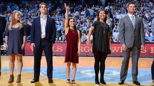 Morgan Lane, Scholar Athletes
University of North Carolina Basketball v Miami
Dean E. Smith Center
Chapel Hill, NC
Tuesday, February 27, 2018
