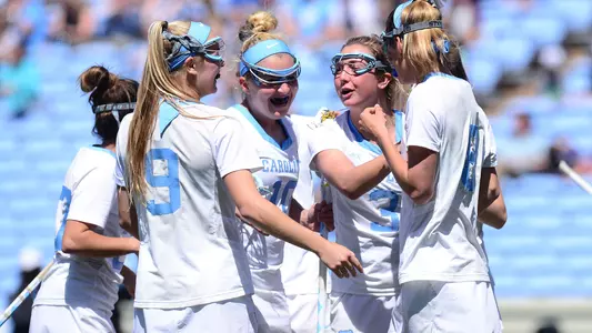 (L to R): Kara Klages, Taylor McDaniels, Jamie Ortega, Katie Hoeg
University of North Carolina Women's Lacrosse v Notre Dame
Kenan Stadium
Chapel Hill, NC
Saturday, March 31, 2018