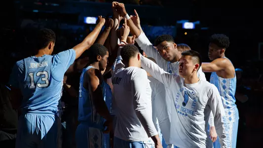 UNC v Miami ACCT 2018 huddle
