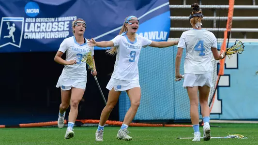 Jamie Ortega (3), Kara Klages (9), Marie McCool (4)
University of North Carolina Women's Lacrosse v Northwestern
NCAA Tournament
Kenan Stadium
Chapel Hill, NC
Saturday, May 19, 2018