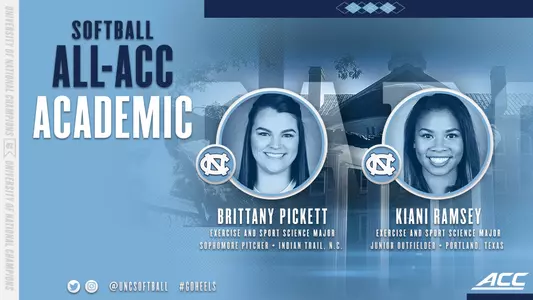 acc all-academic softball ramsey pickett