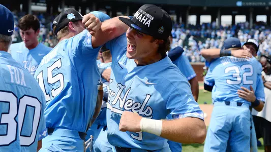 Kyle Datres, right, and Michael Busch
University of North Carolina Baseball v Stetson
NCAA Super Regional
Boshamer Stadium
Chapel Hill, NC
Saturday, June 9, 2018