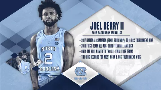 Joel Berry II Patterson Medal 2018