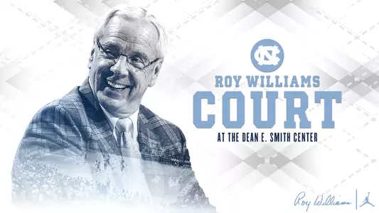 Roy Williams Court announcement graphic