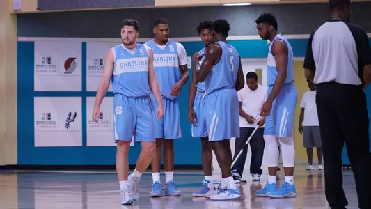 Bahamas team huddle
