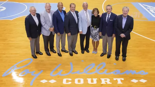 Roy Williams CourtCarolina Family WeekendReunionUniversity of North Carolina Basketball Dean E. Smith CenterChapel Hill, NCFriday, August 24, 2018