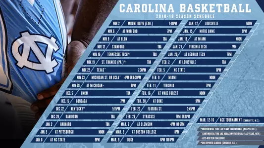 2018-19 men's basketball schedule graphic