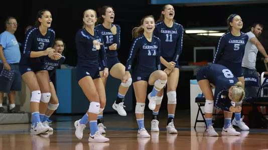 UNC VOLLEYBALL bench