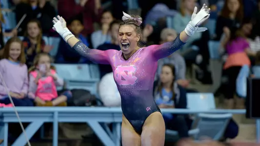 Megan RuzickaUniversity of North Carolina Gymnastics v Ball State, OklahomaCarmichael ArenaChapel Hill, NCSaturday, January 19, 2019
