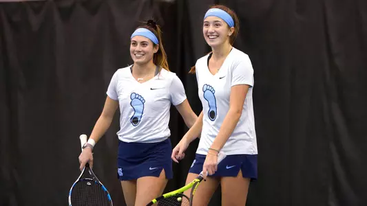 Alexa Graham, left, and Cameron Morra
University of North Carolina Women's Tennis v Charlotte
Cone-Kenfield Tennis Center
Chapel Hill, NC
Saturday, January 12, 2019