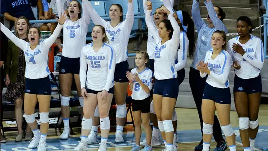 bench, celebration
University of North Carolina Volleyball v Miami
Carmichael Arena
Chapel Hill, NC
Friday, October 11, 2019