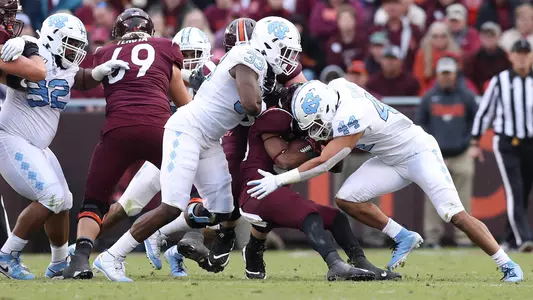 Allen Cater, Jeremiah Gemmel
University of North Carolina Football v Virginia Tech
Lane Stadium
Blacksburg, VA
Saturday, October 19, 2019