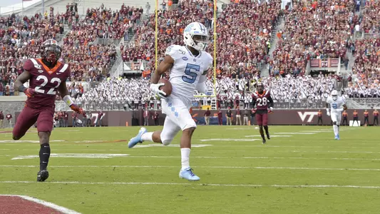 Dazz Newsome
University of North Carolina Football v Virginia Tech 
Lane Stadium 
Blacksburg, VA 
Saturday, October 19, 2019