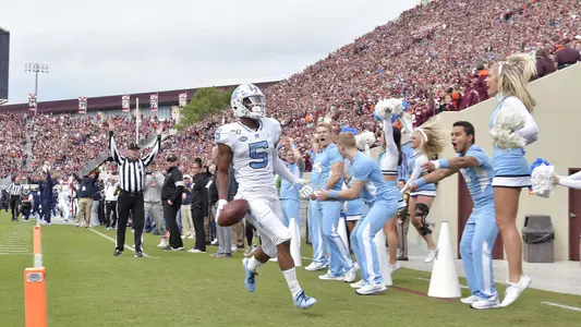 Dazz Newsome
University of North Carolina Football v Virginia Tech 
Lane Stadium 
Blacksburg, VA 
Saturday, October 19, 2019