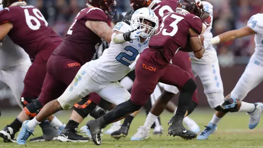 Chazz Surratt
University of North Carolina Football v Virginia Tech
Lane Stadium
Blacksburg, VA
Saturday, October 19, 2019