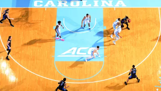 Smith Center overhead view defense vs. Duke 2019