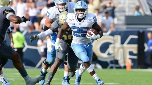 Javonte Williams
University of North Carolina Football v Georgia Tech
Bobby Dodd Stadium
Atlanta, GA
Saturday, October 5, 2019