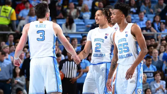 Cole Anthony, Andrew Platek, Christian Keeling
University of North Carolina Basketball v Gardner-Webb
Dean E. Smith Center
Chapel Hill, NC
Friday, November 15, 2019