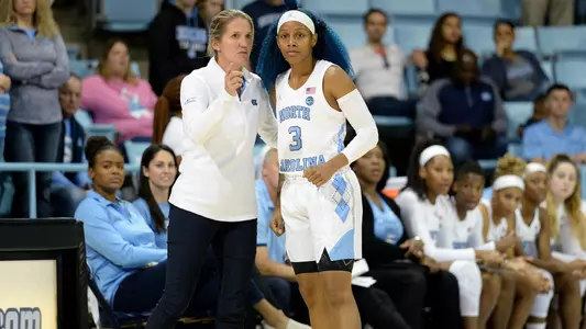 Courtney Banghart, Madinah Muhammad
University of North Carolina Women's Basketball v Wingate
Carmichael Arena
Chapel Hill, NC
Saturday, November 2, 2019