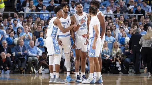 Christian Keeling, Leaky Black, Garrison Brooks, Armando Bacot, Cole Anthony 
University of North Carolina Basketball v Elon
Dean E. Smith Center
Chapel Hill, NC
Wednesday, November 20, 2019