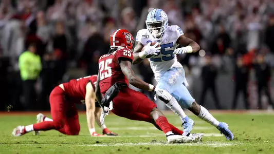 Javonte Williams
University of North Carolina Football v North Carolina State University
Carter-Finely Stadium
Raleigh, NC
Saturday, November 30, 2019