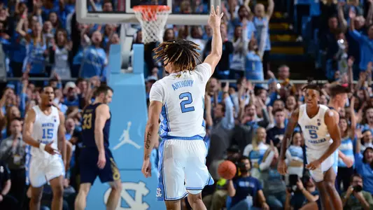 Cole Anthony
University of North Carolina Basketball v Notre Dame
Dean E. Smith Center
Chapel Hill, NC
Wednesday, November 6, 2019