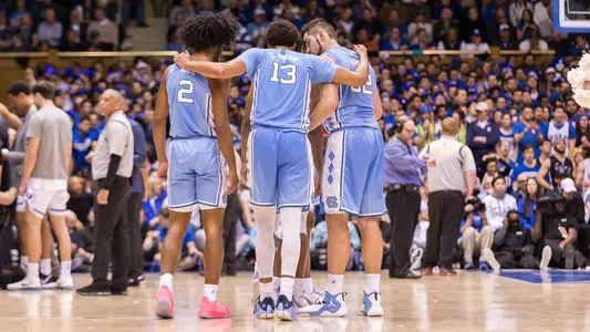 huddle at Duke