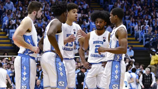 (L to R) Luke Maye, Nassir Little, Cameron Johnson, Coby White, Kenny Williams
University of North Carolina Basketball v Syracuse
Dean E. Smith Center
Chapel Hill, NC
Tuesday, February 26, 2019