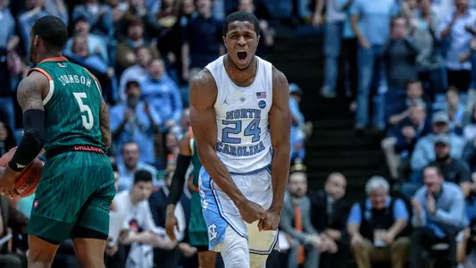 Kenny Williams
University of North Carolina Basketball v Miami
Dean E. Smith Center
Chapel Hill, NC
Saturday, February 9, 2019