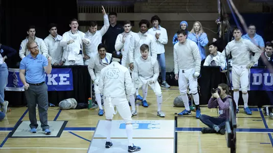 Fencing celebration at Duke