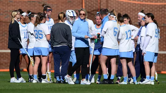 Jenny Levy, huddle
University of North Carolina Women's Lacrosse v Campbell
UNC Lacrosse Soccer Stadium
Chapel Hill, NC
Tuesday, March 19, 2019