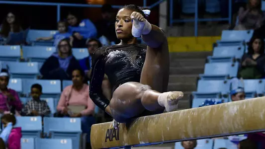 Khazia Hislopbalance beamUniversity of North Carolina Gymnastics v New Hampshire UniversityCarmichael ArenaChapel Hill, NCFriday, February 22, 2019