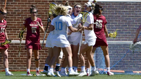 celebrationUniversity of North Carolina Women's Lacrosse v Boston CollegeUNC Lacrosse Soccer StadiumChapel Hill, NCSaturday, March 23, 2019