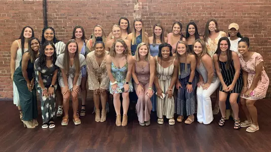 Softball team at Rookie Brunch