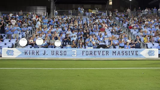 Kirk Urso student section
University of North Carolina Men's Soccer v Creigton
UNC Soccer Stadium
Chapel Hill, NC
Friday, August 30, 2019