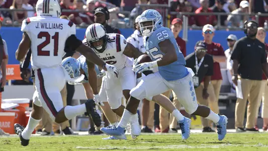Javonte Williams
University of North Carolina Football v South Carolina
Bank of American Stadium
Charlotte, NC
Saturday, August 31, 2019