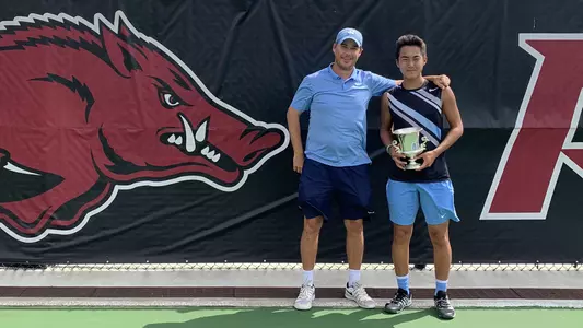 Rinky Hijikata with Tripp Phillips, 2019 ITF Fayetteville Futures title