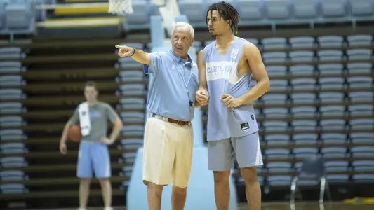 Roy Williams, Cole Anthony practice summer 2019
