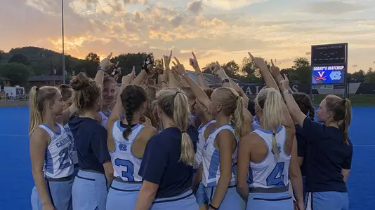UNC huddle at UVA