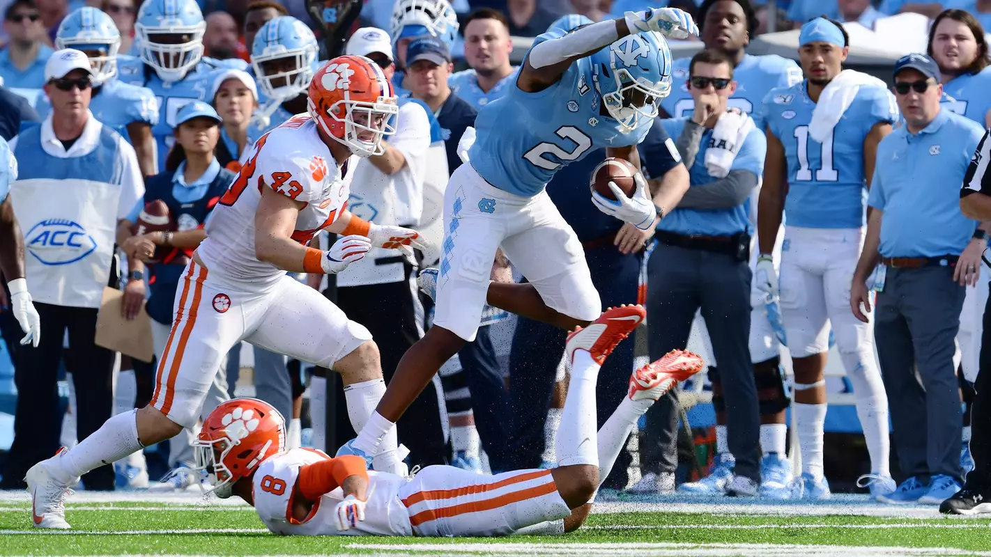 Dyami BrownUniversity of North Carolina Football v Clemson Kenan StadiumChapel Hill, NCSaturday, September 28, 2019