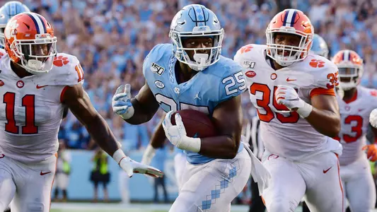 Javonte Williams
University of North Carolina Football v Clemson
Kenan Stadium
Chapel Hill, NC
Saturday, September 28, 2019