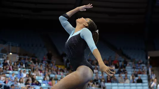 Mikayla Robinson
floor exercise
University of North Carolina Gymnastics v William & Mary
Carmichael Arena
Chapel Hill, NC
Sunday, January 12,2020