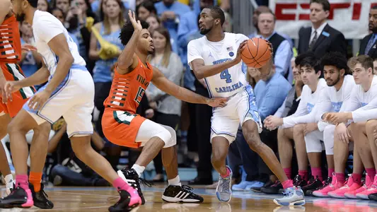 Brandon Robinson 
University of North Carolina Basketball v Miami
Dean E. Smith Center
Chapel Hill, NC
Saturday, January 25, 2020